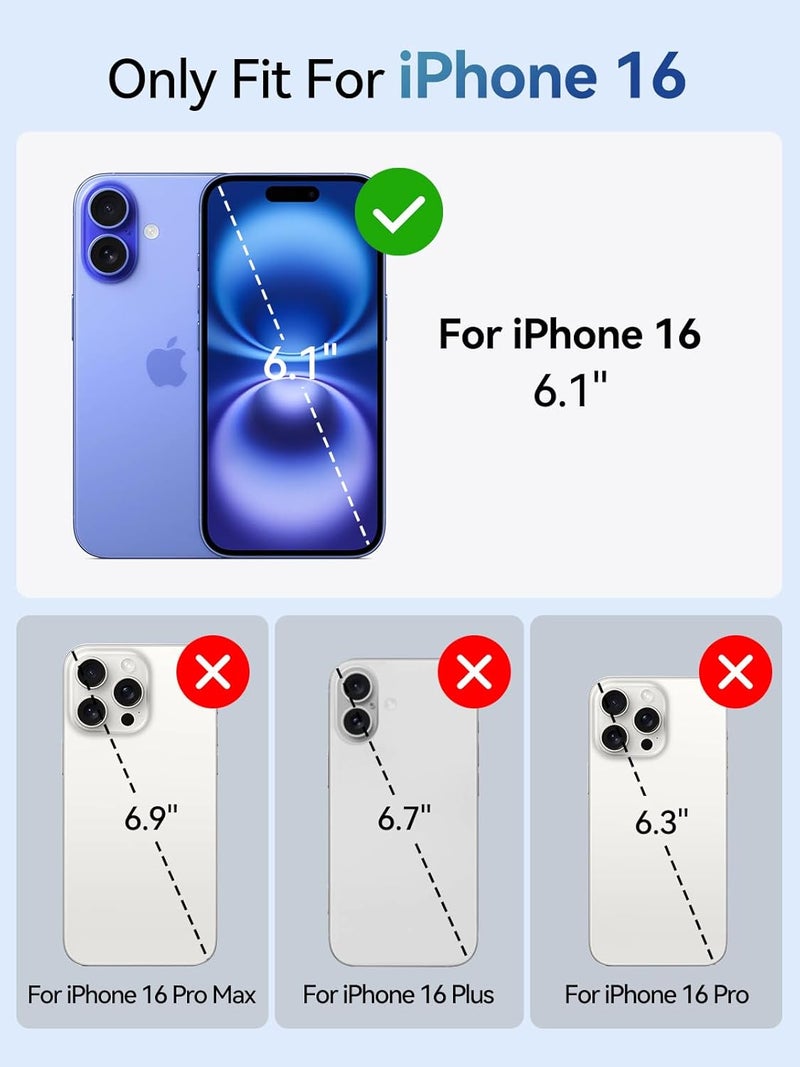 Newdery Battery Case for iPhone 16 Series (iPhone 16-5000mAh) Black - Image 2